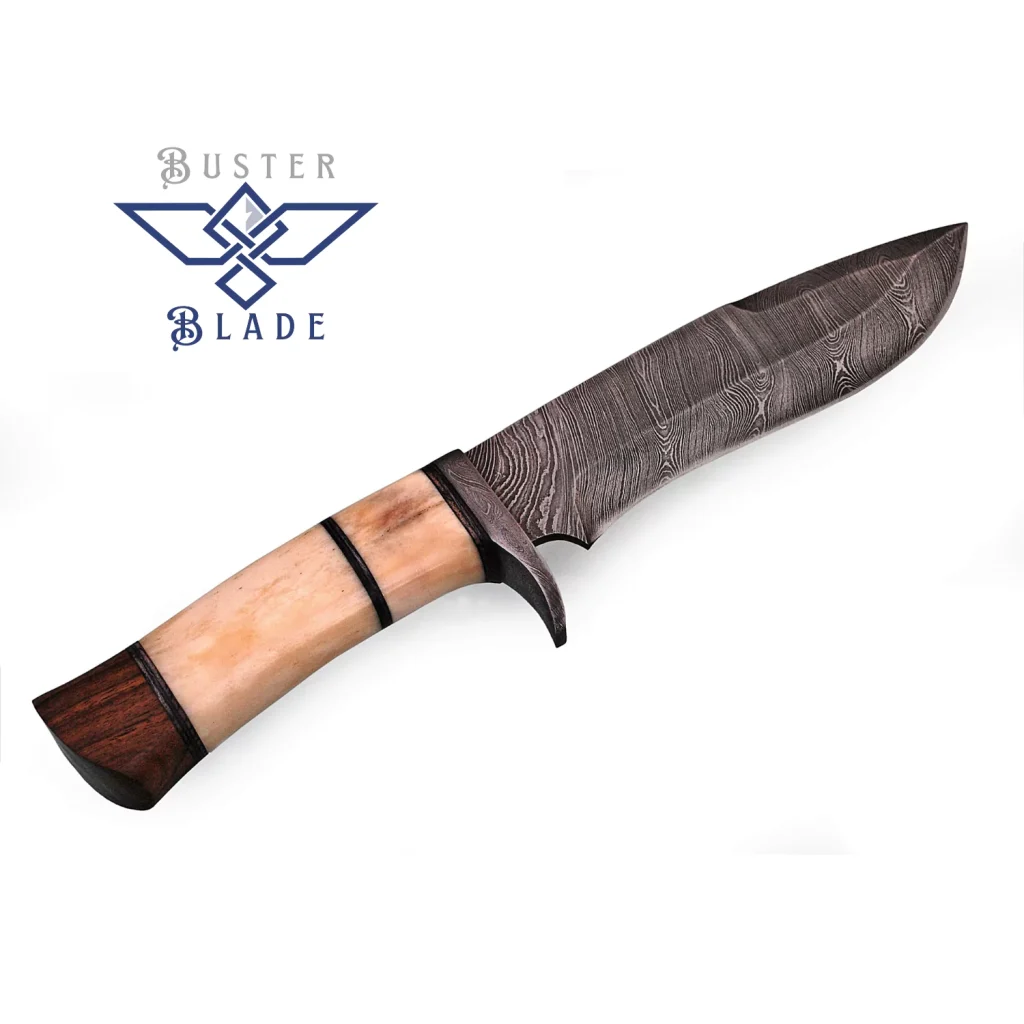 Damascus Bowie Knife with Drop Point Blade 272