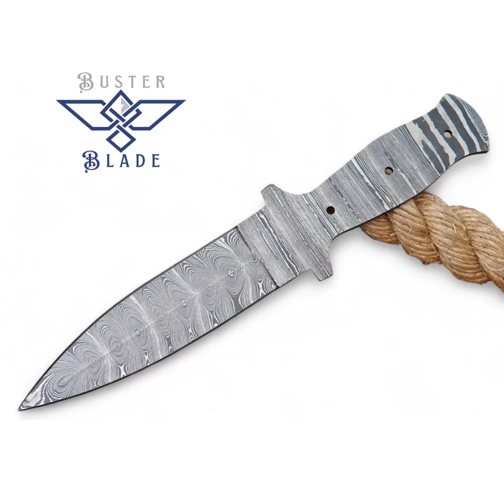 Damascus Dagger Knife Blank Blade 839