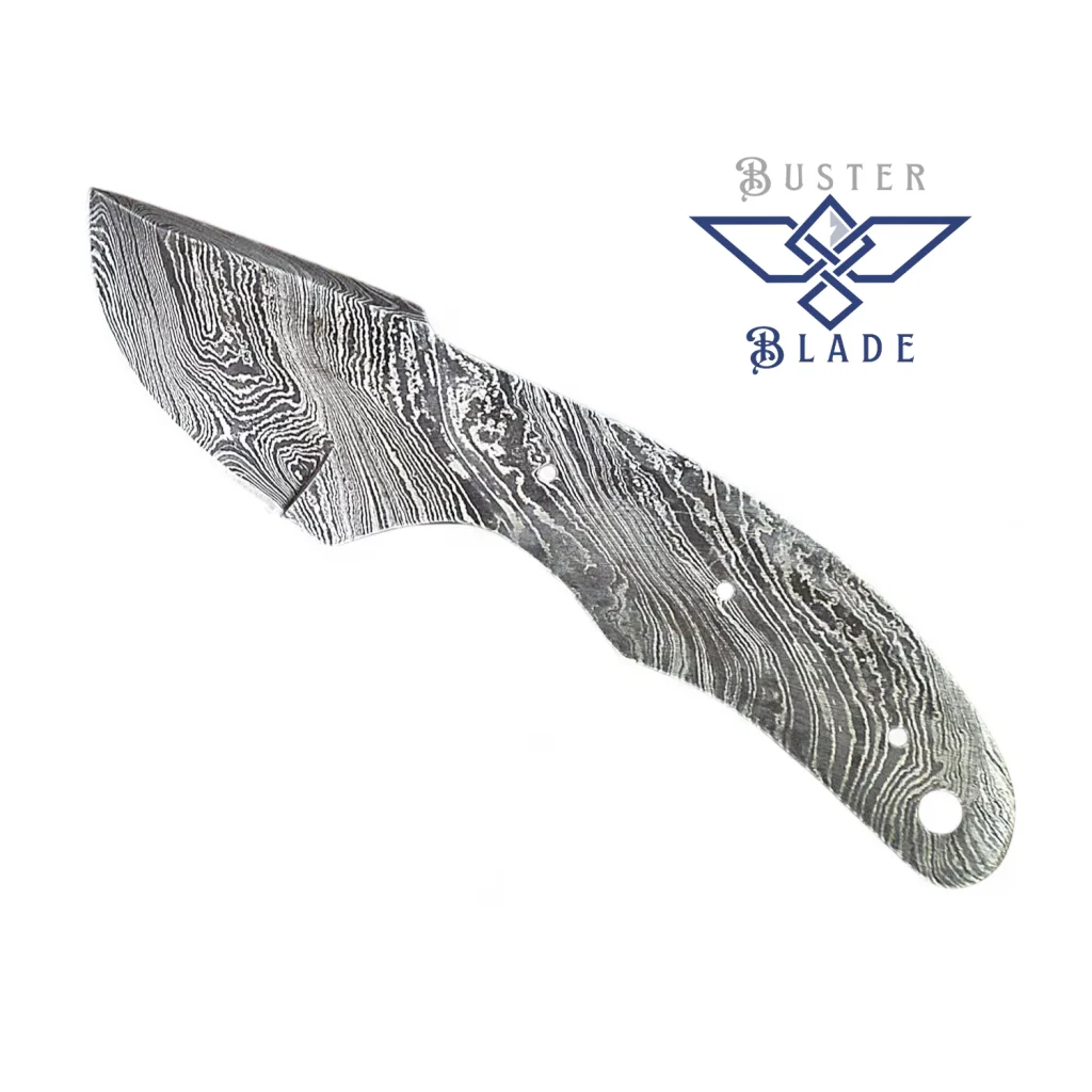 Damascus Steel Blank Knife Clip Point Blade 832