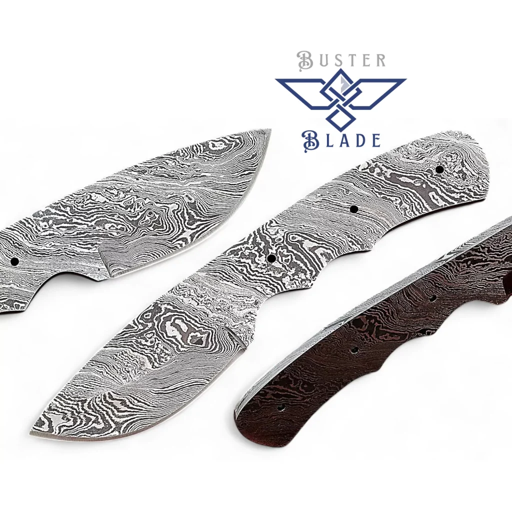 Damascus Steel Full Tang Blank Blade Knife 831