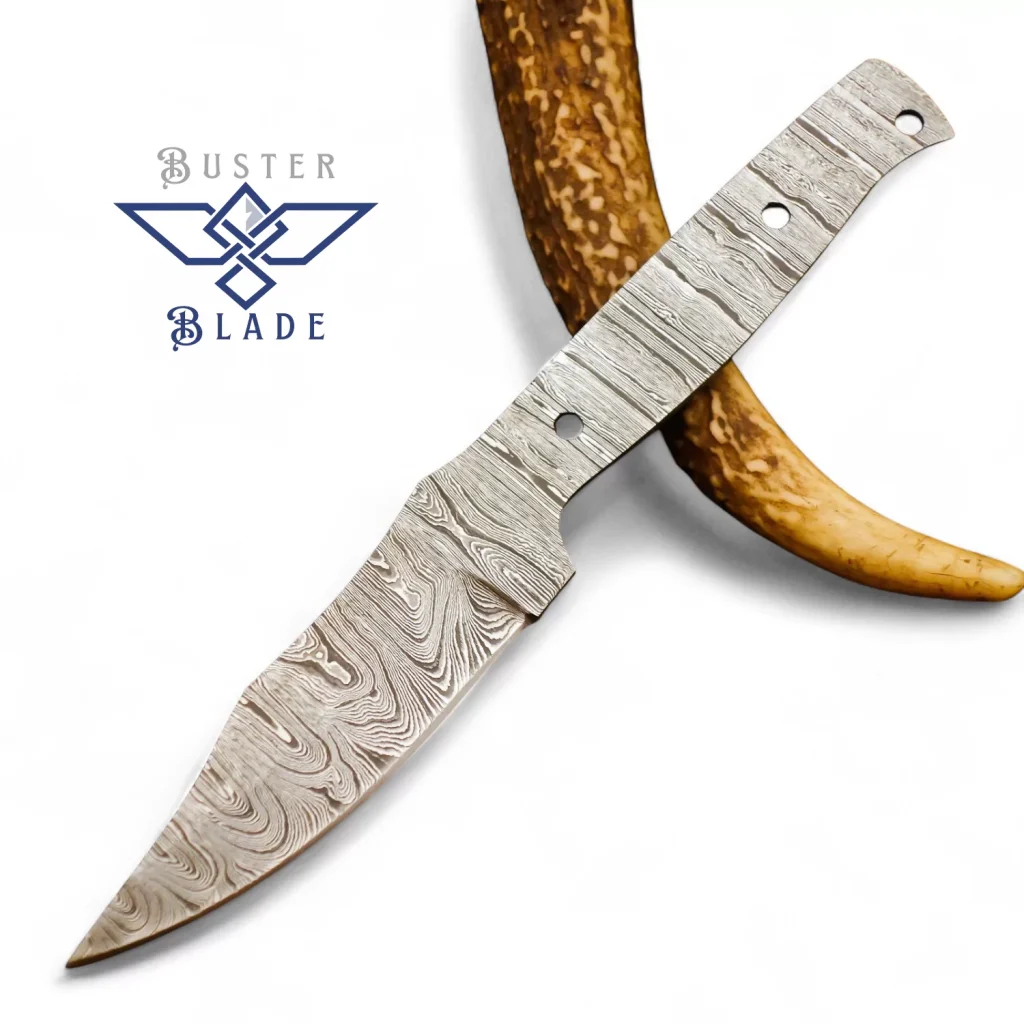 8” Damascus Steel Full Tang Knife Blank 837