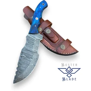 Damascus Tracker Knife with Sheath 236