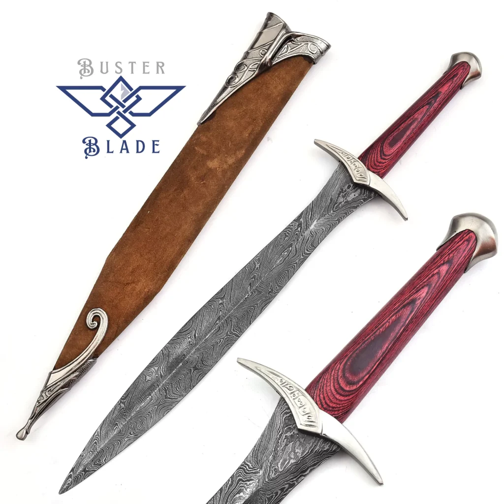 Fantasy 22" Damascus Steel Elven Sword 812