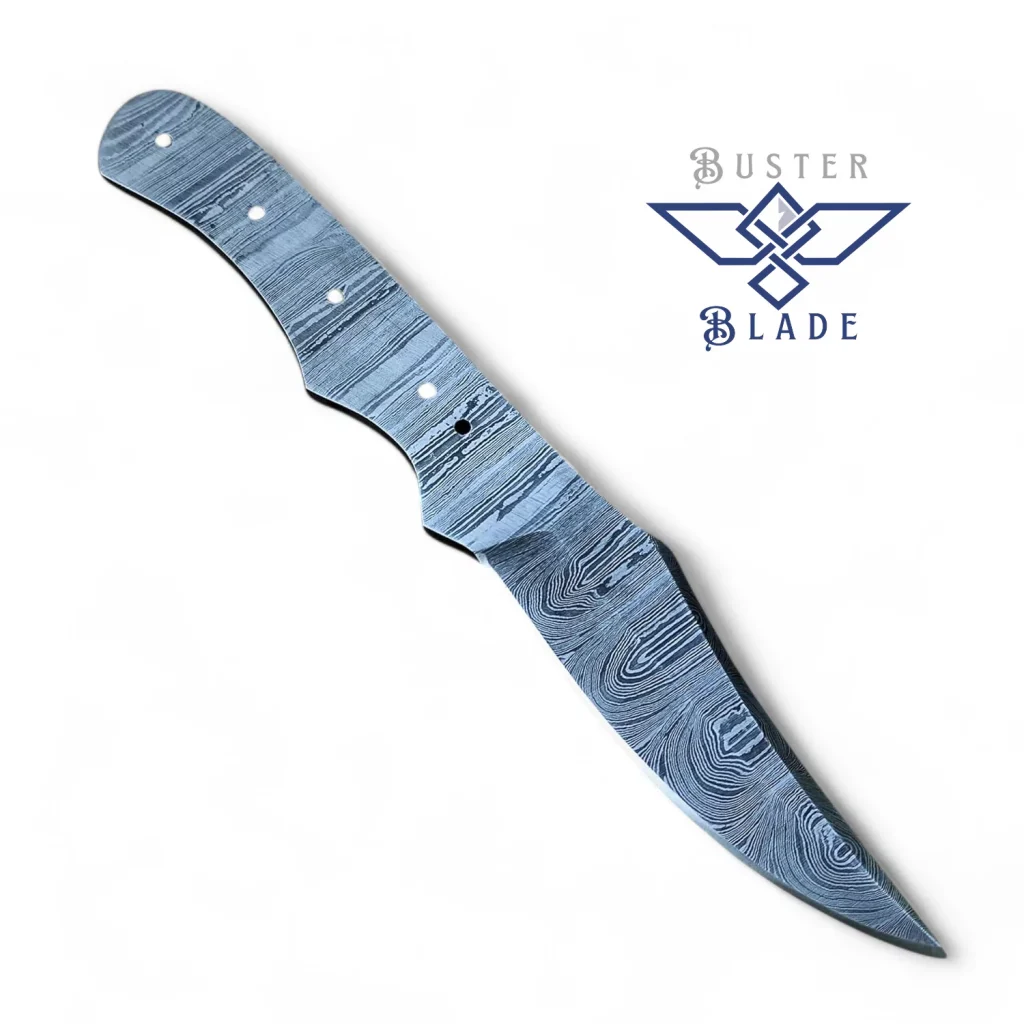Hand Forged Damascus Blank Blade Knife 833