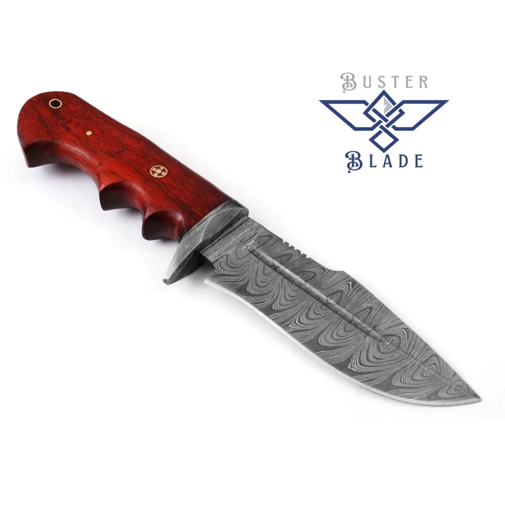 Handmade Damascus Bowie Knife with Sheath 219